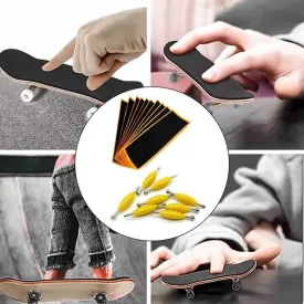 12 Pack Fingerboard Grip Tape Sticky Foam Sticker Replacement   Screwdriver Tool Nut Driver Replacement for Finger Skateboards Accessories