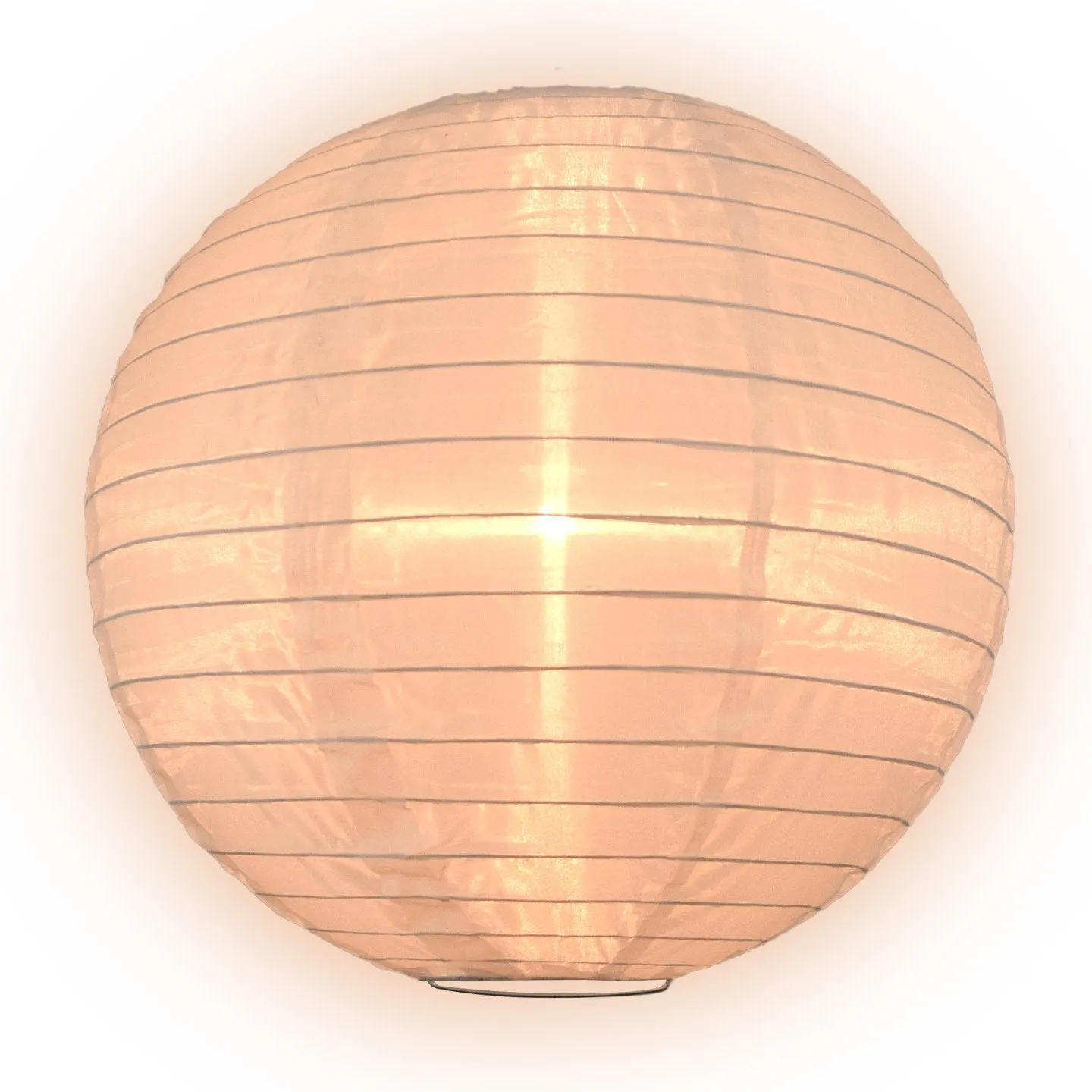 12-Piece Wedding White and Beige Nylon Lantern Party Pack Set