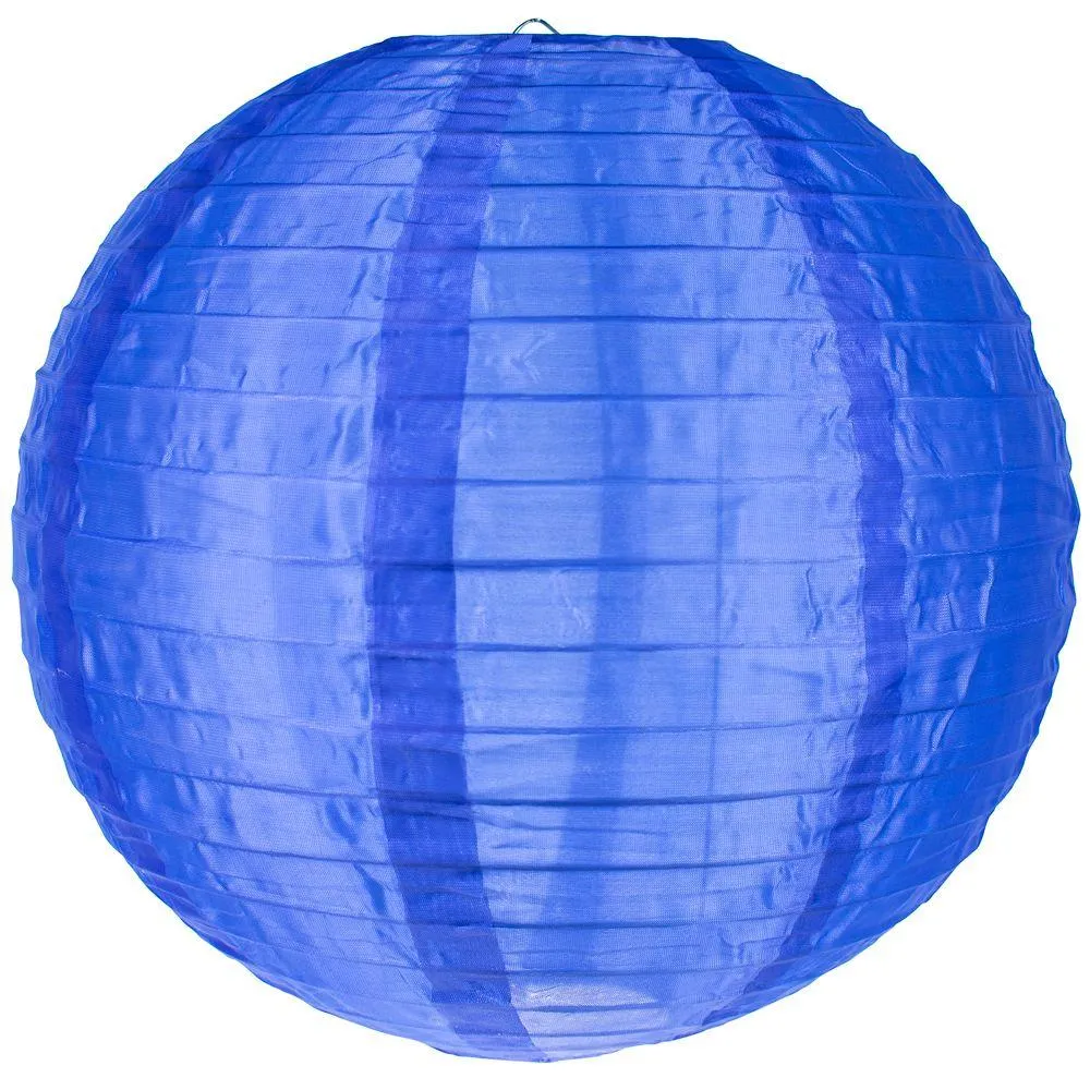 14" Rainbow Celebration Party Pack Shimmering Nylon Lantern Combo Set (12-Pack)