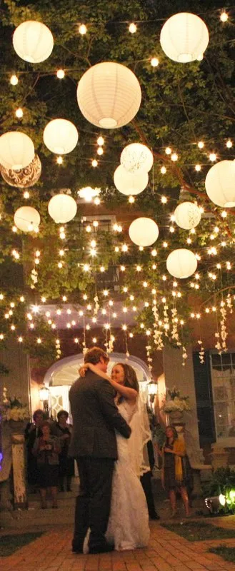 16" Beige / Ivory Round Paper Lantern, Crisscross Ribbing, Chinese Hanging Wedding & Party Decoration