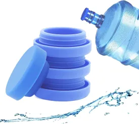 5 Gallon Water Jug Caps Reusable, Fit 55mm bottle openings, Anti-Splash, No-Spill, Leak Proof and Air Tight, 4 Pack