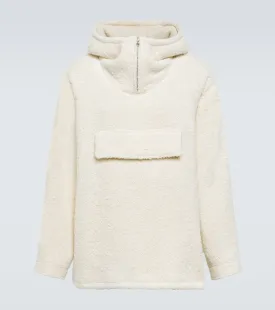 Auralee Oversized wool and alpaca hoodie
