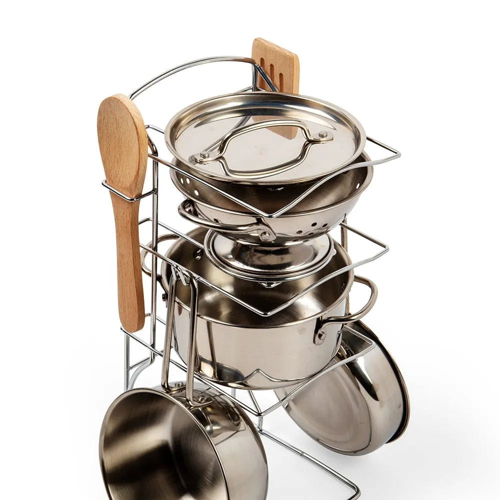 Bigjigs Toys Steel Cooking Pot Rack