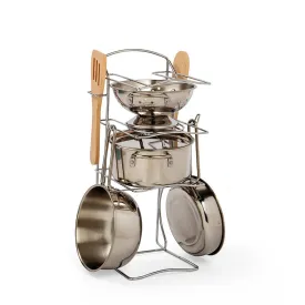 Bigjigs Toys Steel Cooking Pot Rack