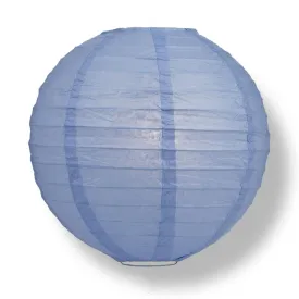 BLOWOUT 36" Serenity Blue Jumbo Round Paper Lanterns, Parallel Ribbing (Value Packs)