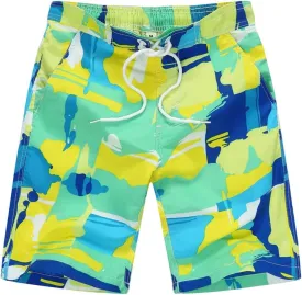 Boys Swim Trunks Quick Dry Board Shorts Beach Swimwear for Kids