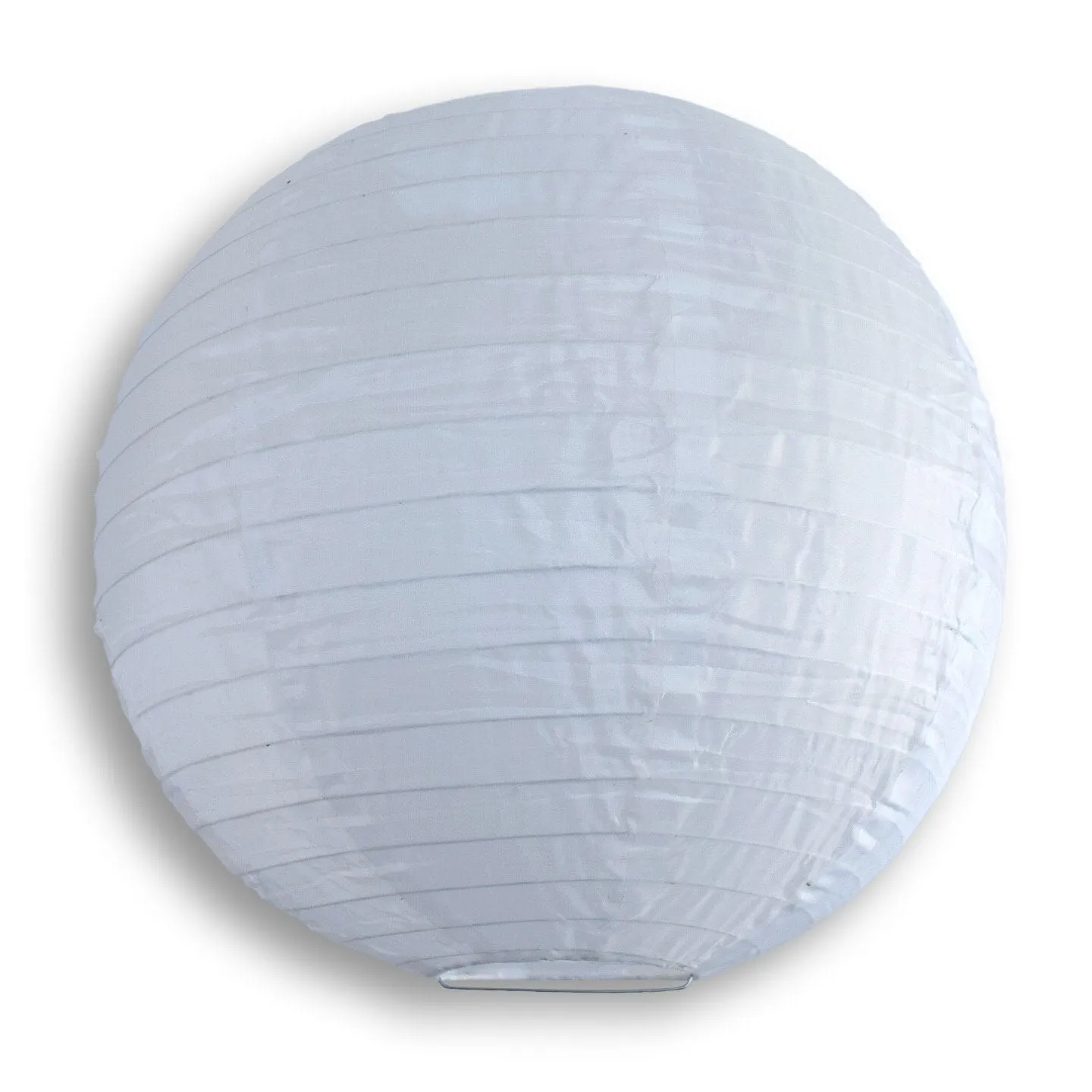BULK PACK (5) 10 Inch White Shimmering Nylon Lantern, Parallel Ribbing, Durable, Hanging