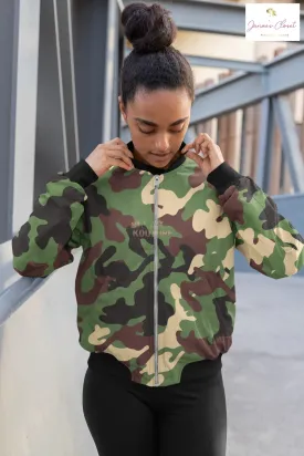 Camouflage Women's Bomber Jacket