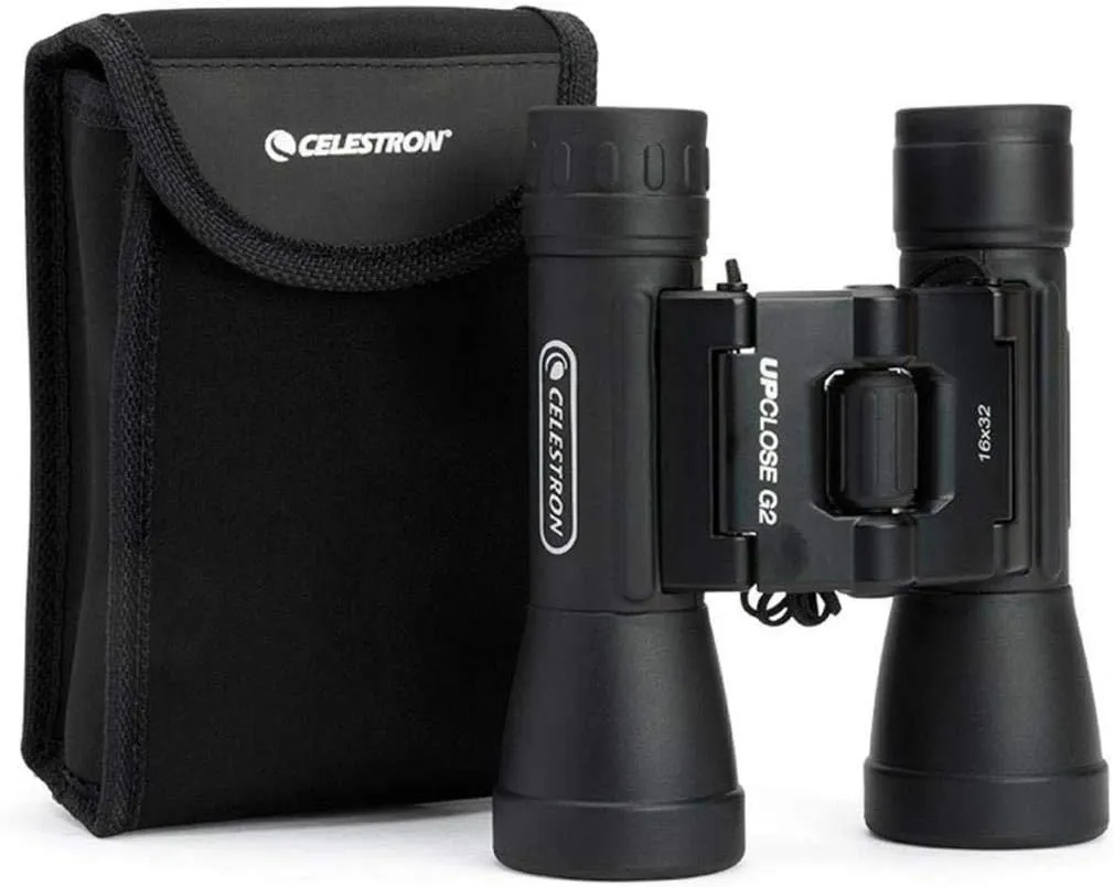 Celestron  UpClose G2 16x32 Binocular  Multi-Coated Optics for Bird Watching, Wildlife, Scenery and Hunting  Roof Prism Binocular for Beginners  Includes Soft Carrying Case