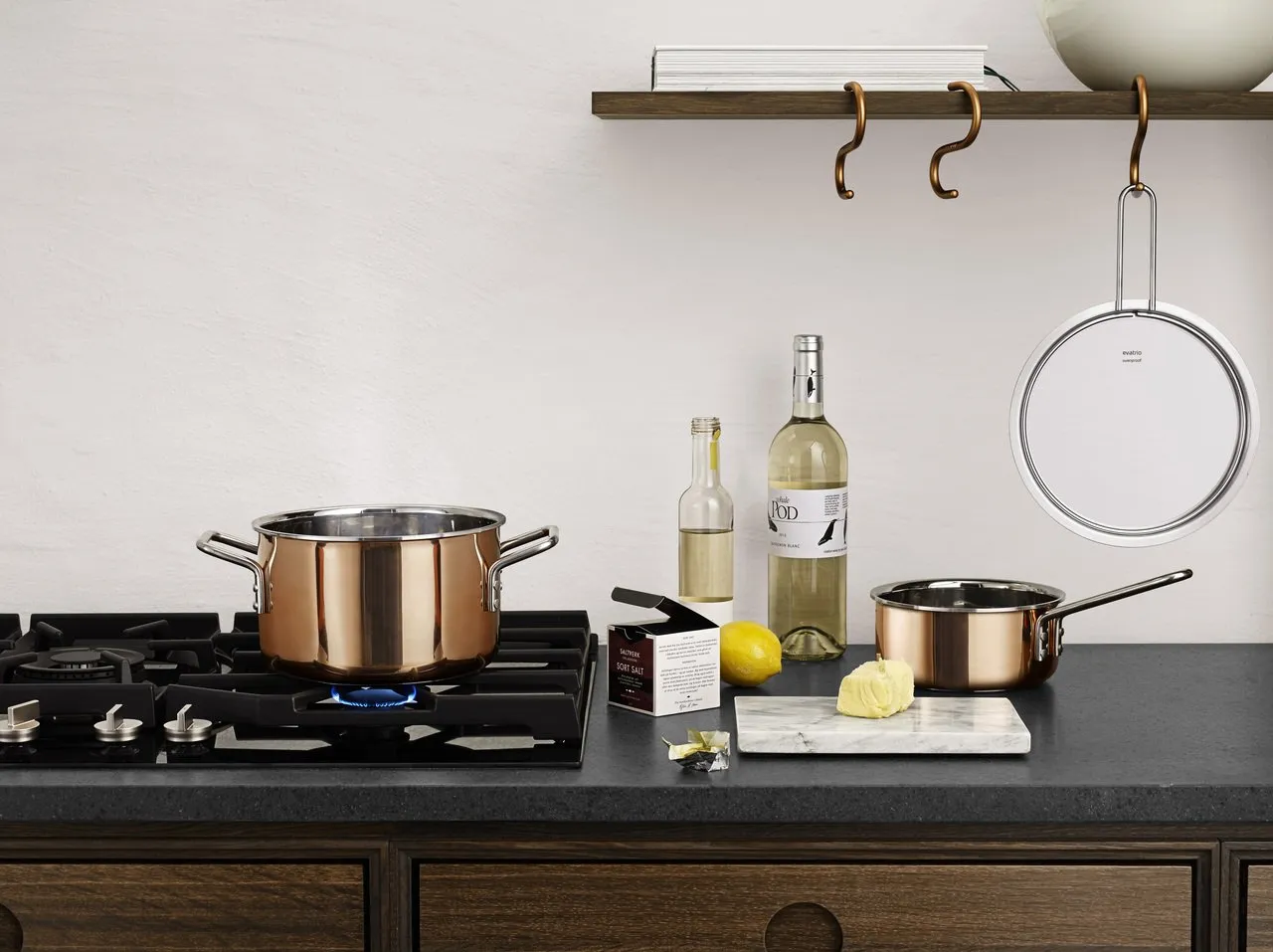 Copper Frying Pan, 24cm
