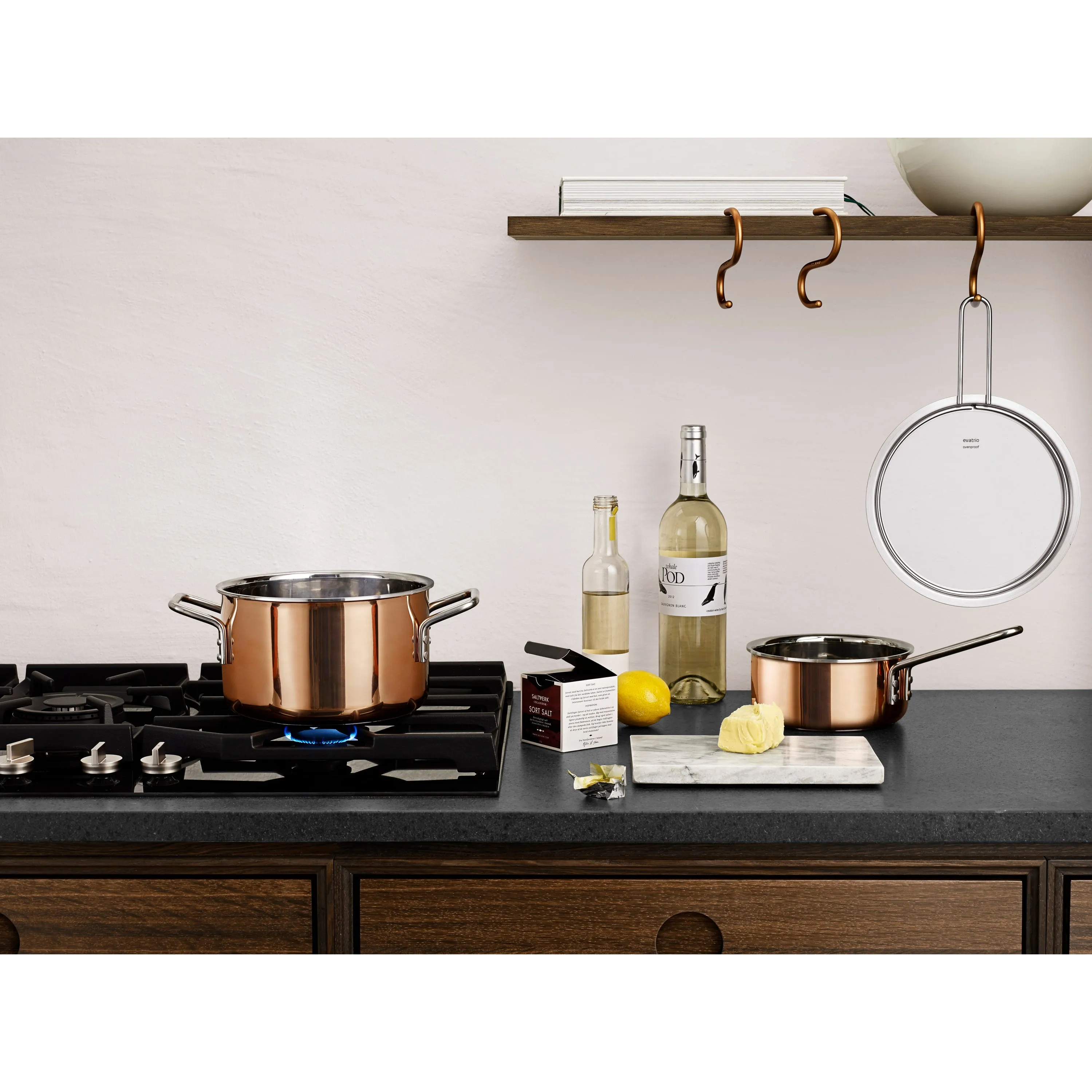 Copper Saute Pan, 24cm
