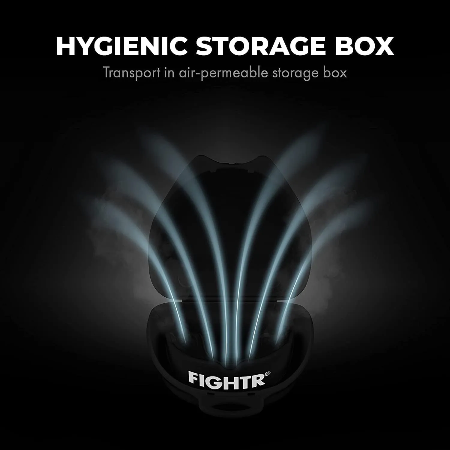 FIGHTR? Premium Mouth Guard - for Excellent Breathing & Easy to fit | Sports Mouth Guard for Boxing, MMA, Football, Lacrosse, Hockey and Other Sports | incl. hygienic Box