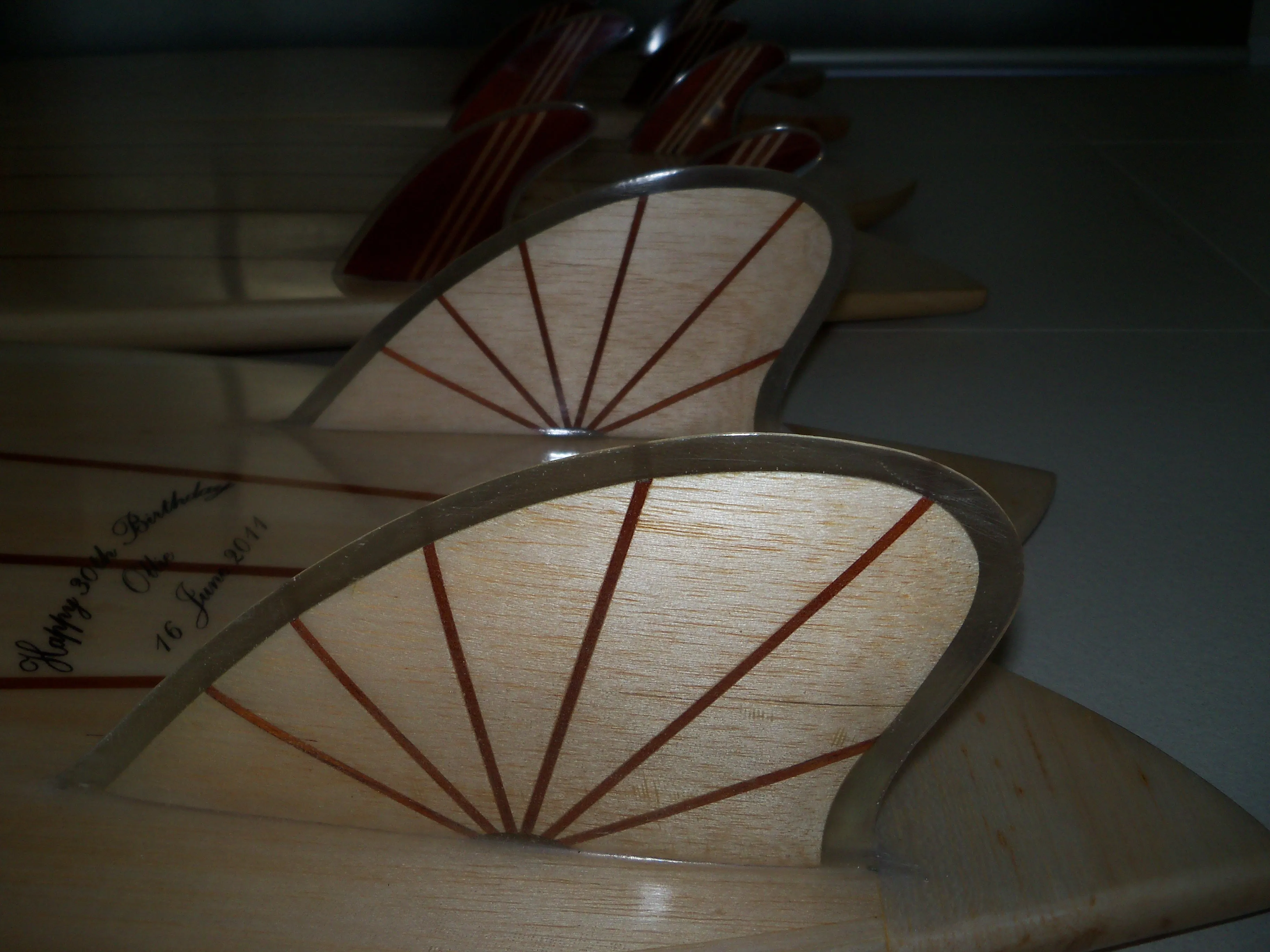 Fish Board Keel Timber Fins