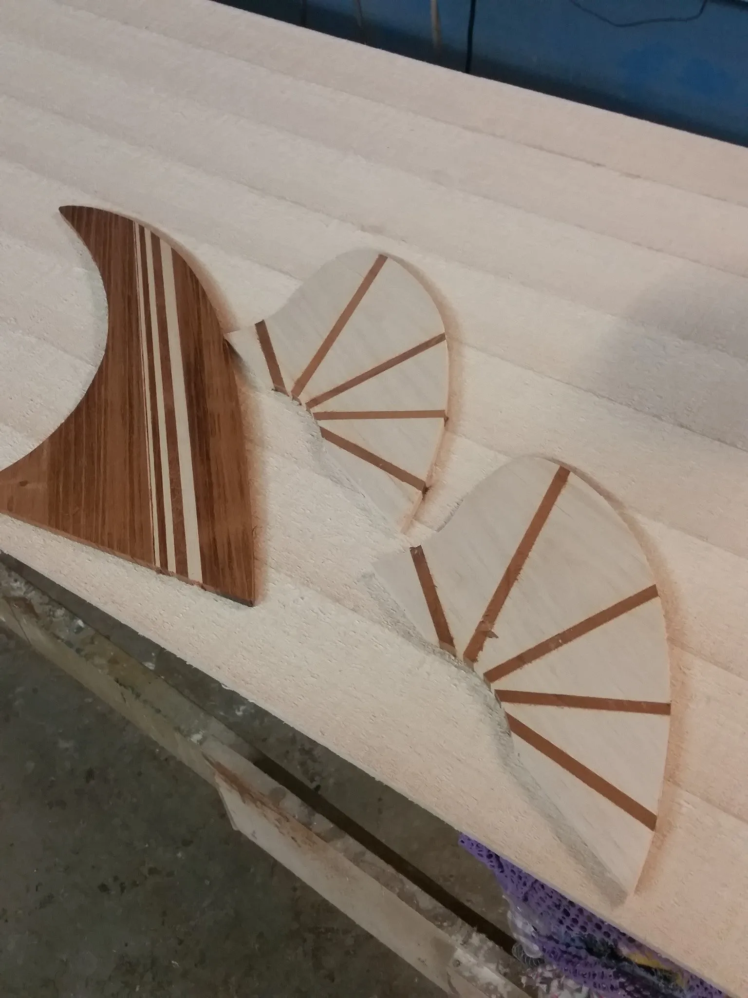 Fish Board Keel Timber Fins