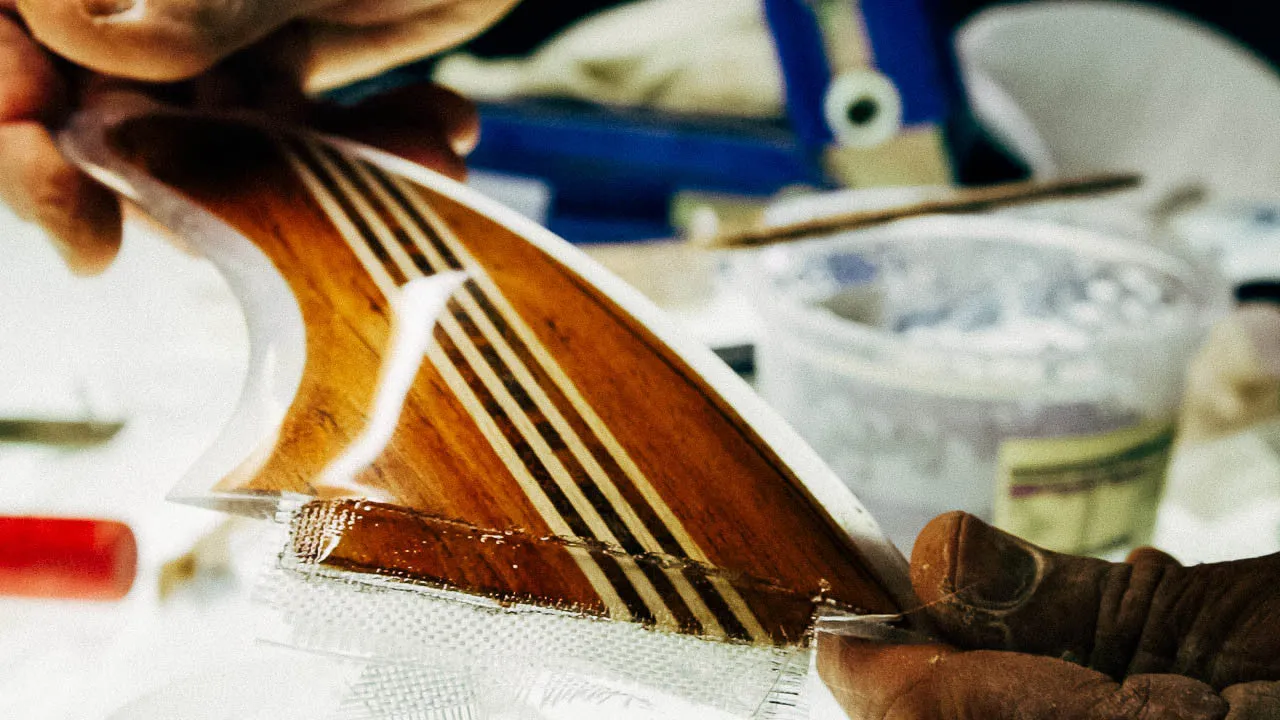 Fish Board Keel Timber Fins