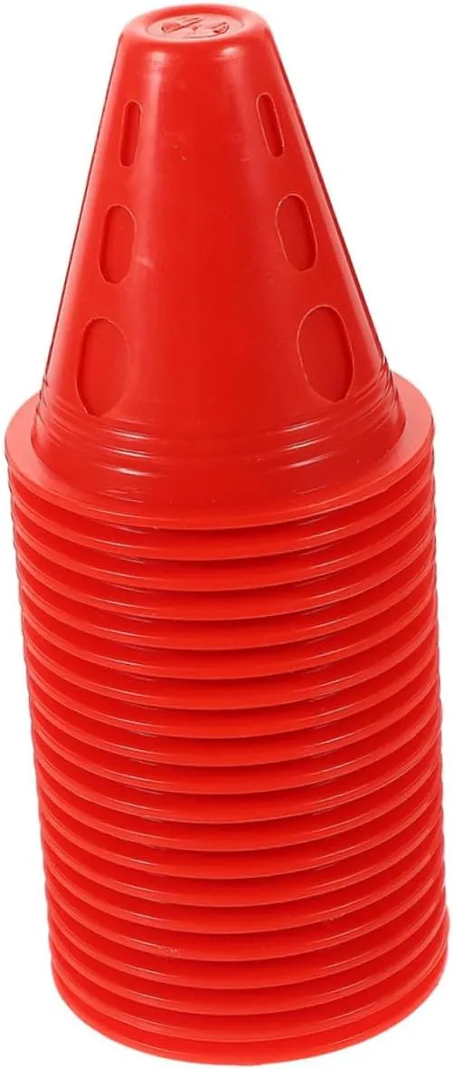 GALPADA 40Pcs Training Cones for Skating Marker Cones Lightweight and Stackable Road Blocks for Indoor and Outdoor Sports for Agility Training and Obstacle