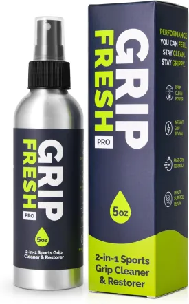 Grip Spray ??2-in-1 Golf Club Cleaner & Restorer for Basketball Shoe Soles, Soccer Gloves, Baseball Bats, Tennis & Pickleball ??5oz