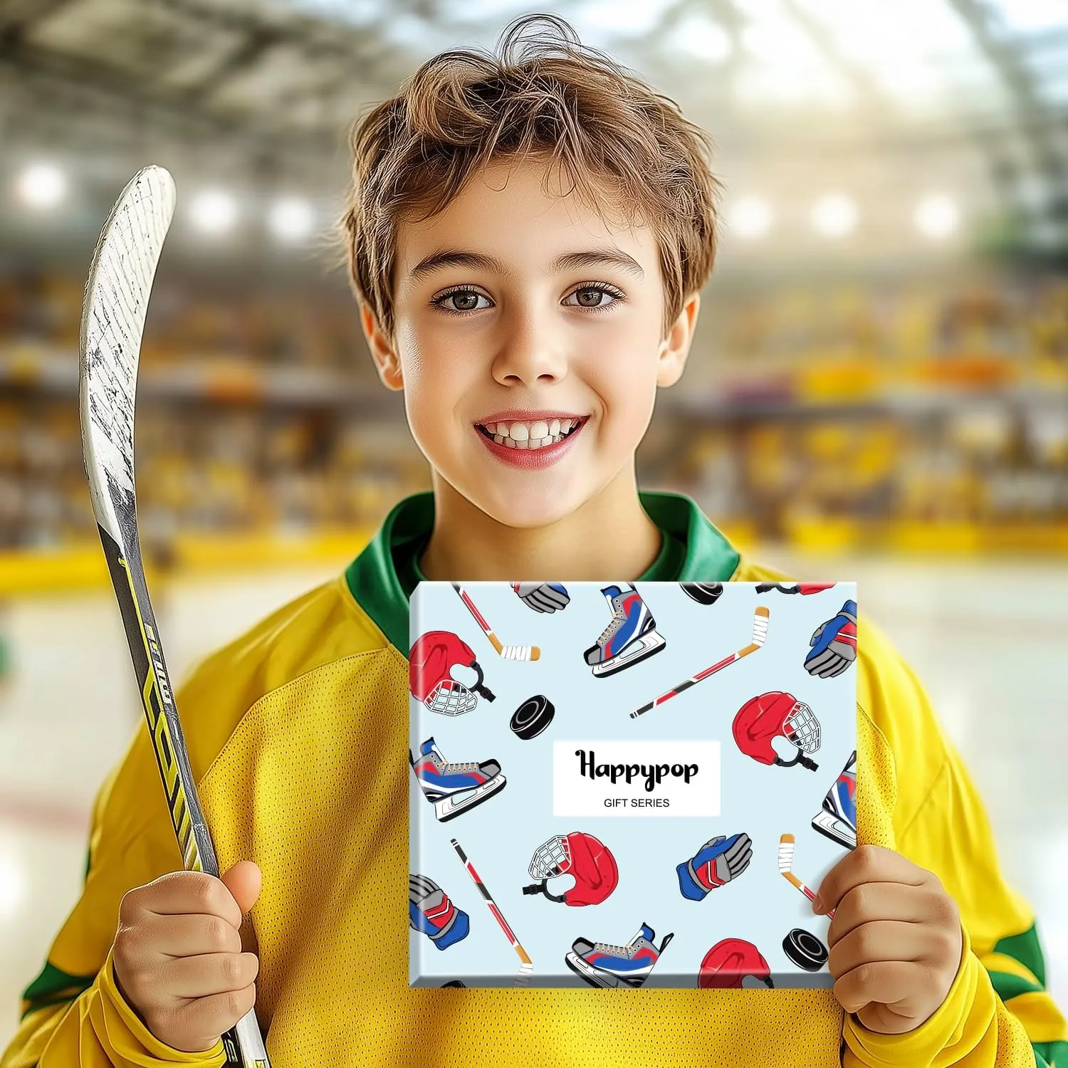 HAPPYPOP Gifts For Kids Boys Girls - Basketball Baseball Hockey Football Softball Gifts, Skater Ballerina Socks