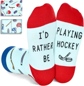 HAPPYPOP Gifts For Kids Boys Girls - Basketball Baseball Hockey Football Softball Gifts, Skater Ballerina Socks