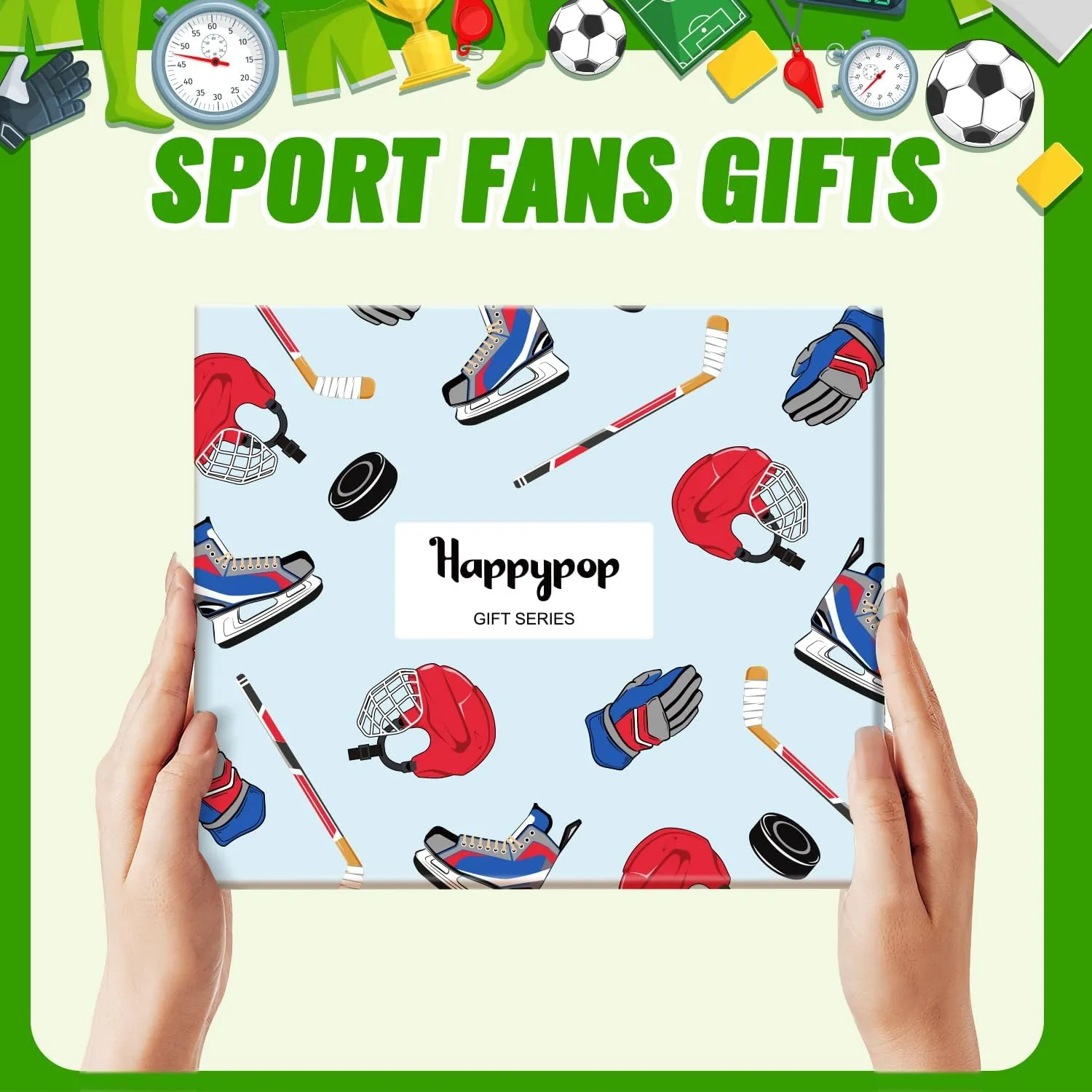HAPPYPOP Gifts For Kids Boys Girls - Basketball Baseball Hockey Football Softball Gifts, Skater Ballerina Socks