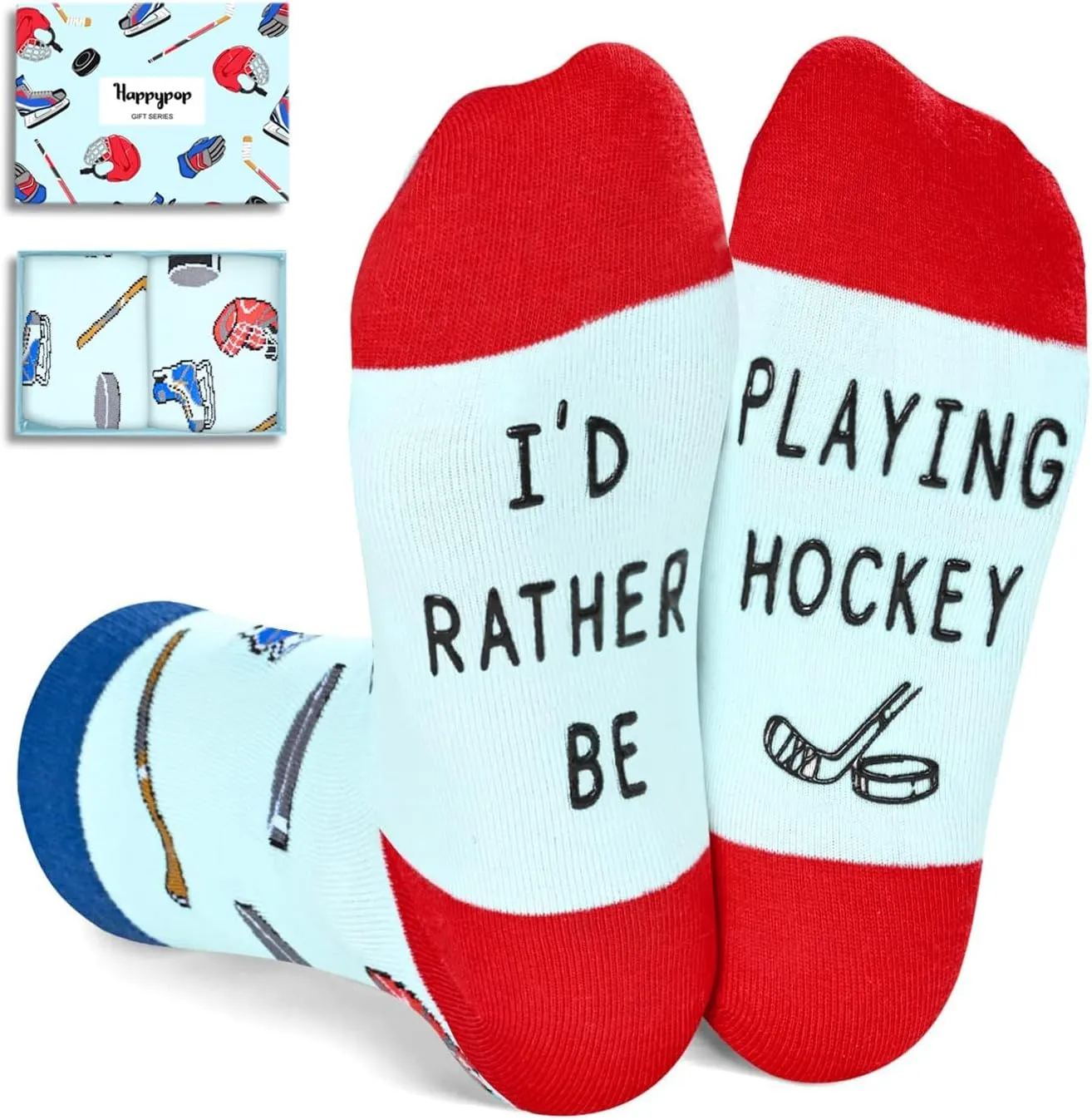 HAPPYPOP Gifts For Kids Boys Girls - Basketball Baseball Hockey Football Softball Gifts, Skater Ballerina Socks