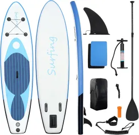 Inflatable Stand-Up Paddleboard Kit,Camouflage Print Adult Paddleboard,Triple Fin System for Stability, Complete Accessories incl. Pump & Bag,ISUP for Adults