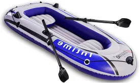 Kayak Inflatable Boat for Adults, Thicken Inflatable Raft, Rubber Boats, WearResisting Hovercraft Dinghies for Fishing, Touring, Entertainment,231CM*130CM
