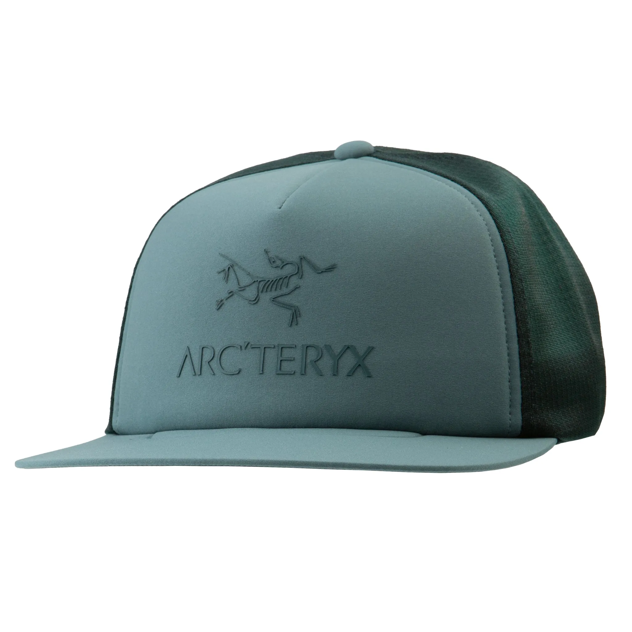 Logo Flat Brim Trucker Hat