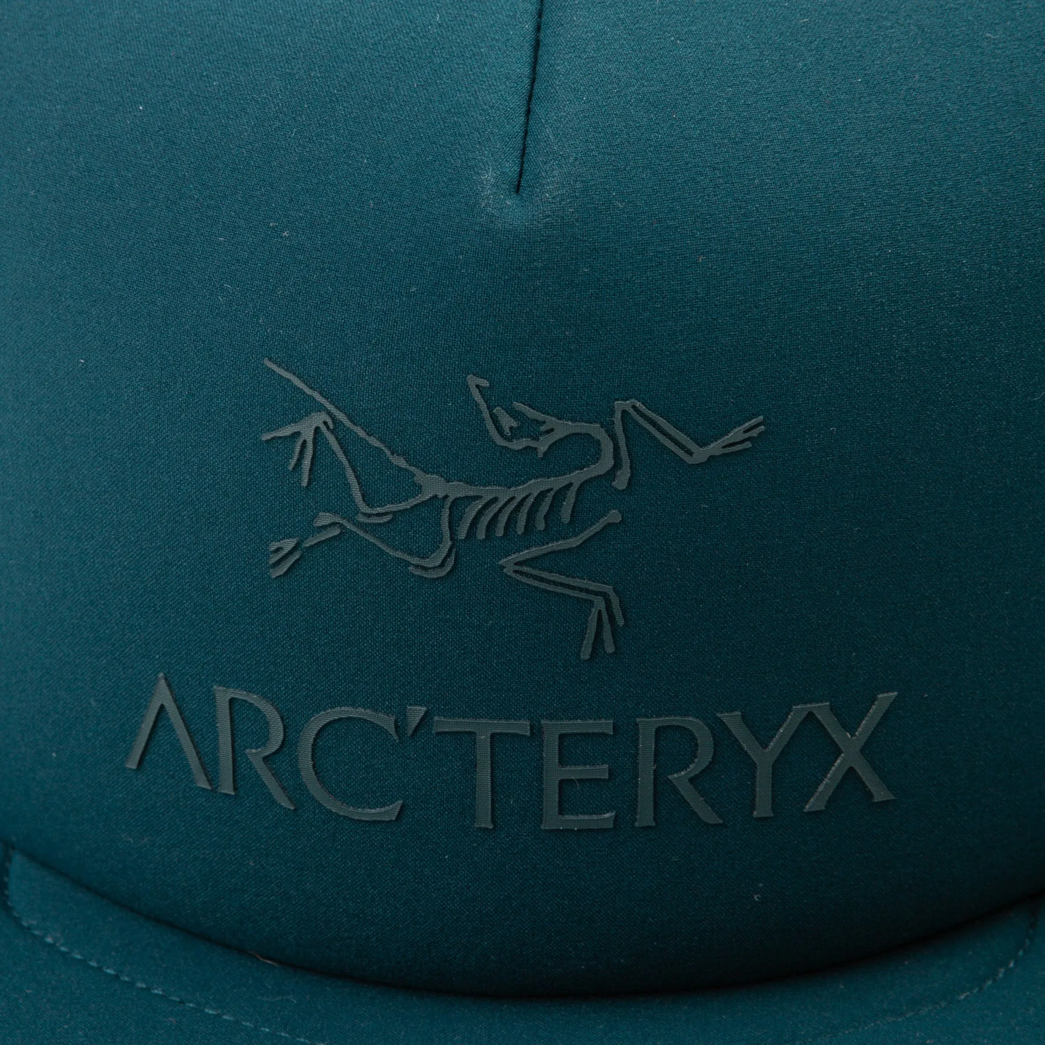 Logo Flat Brim Trucker Hat