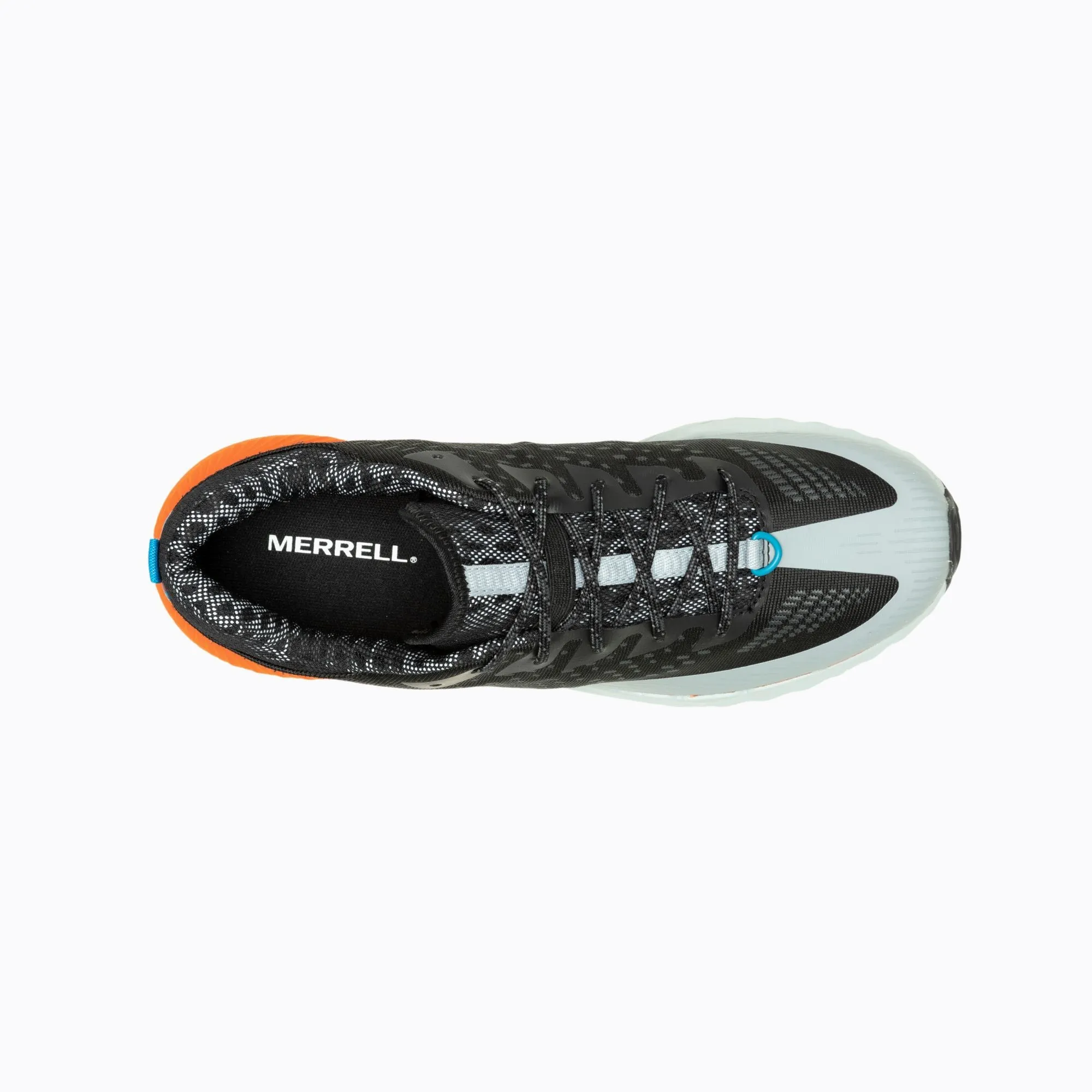 Merrell Mens Agility Peak 5 Trail Running Shoes (Black/Tangerine)