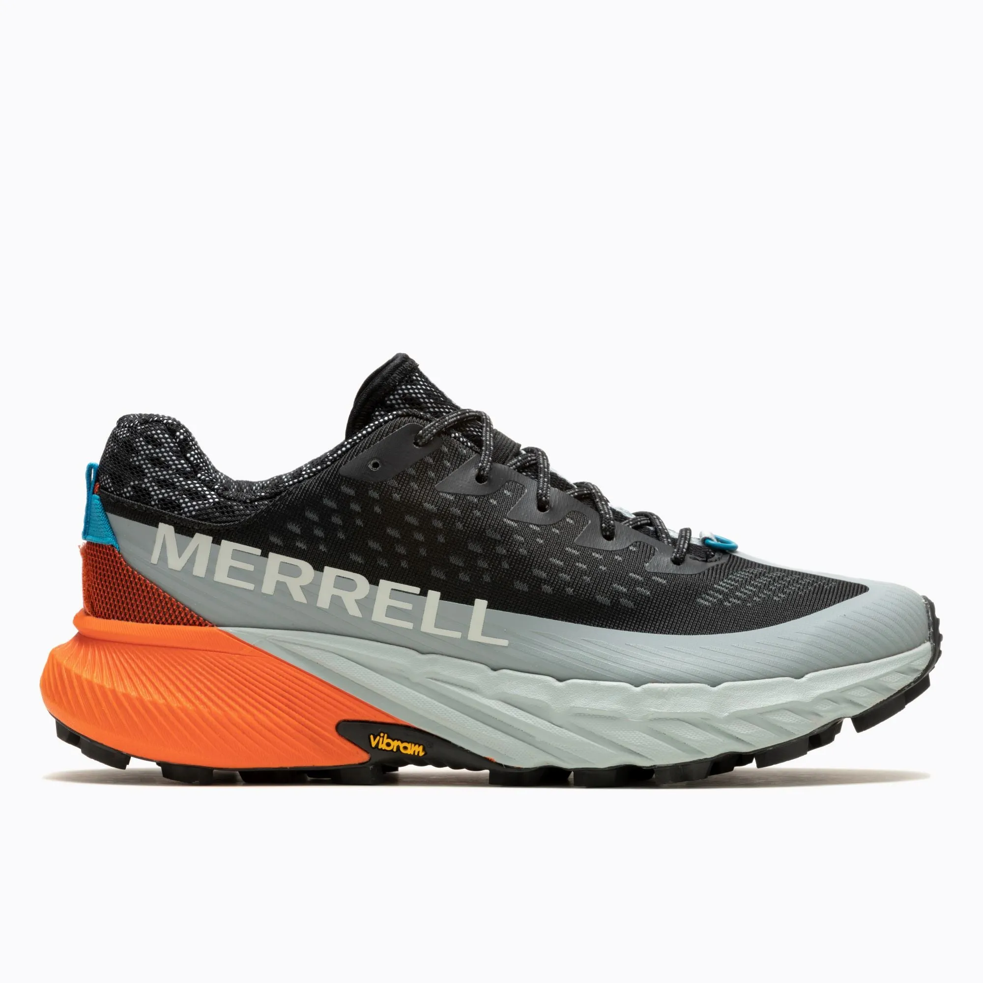 Merrell Mens Agility Peak 5 Trail Running Shoes (Black/Tangerine)