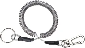 Mini Skater Coil Lanyard Retractable Plastic Safe Rope Wire for Securing Fishing Pliers, Kayak, Surfing, Boating and Wading, 1Pcs (Spiral Length:6 inch)