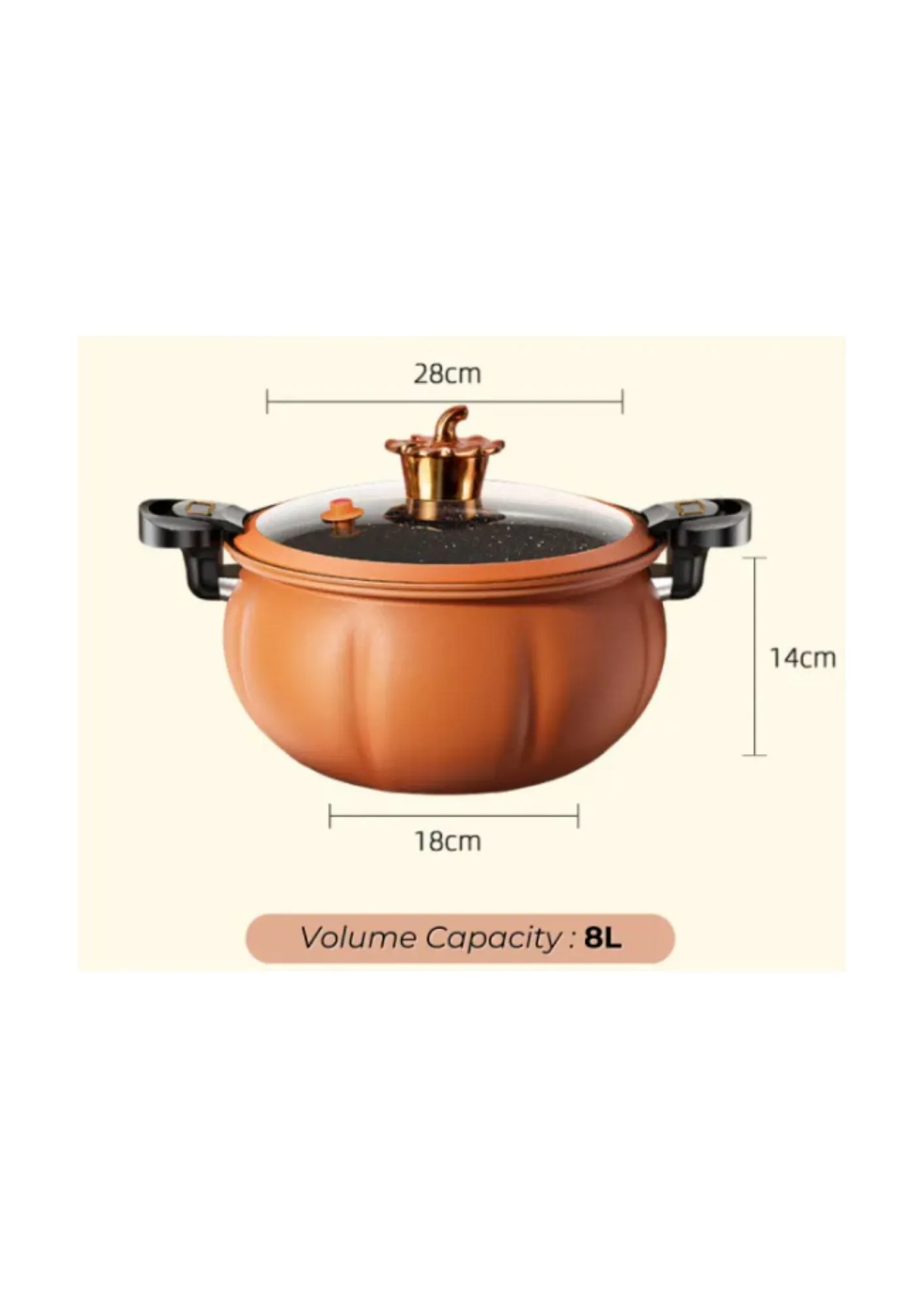 Pumpkin Stock Pot Assorted Colours