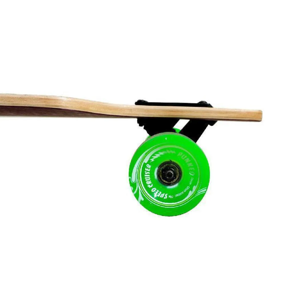 Punked Stained Black 41" Drop Through Blank Longboard