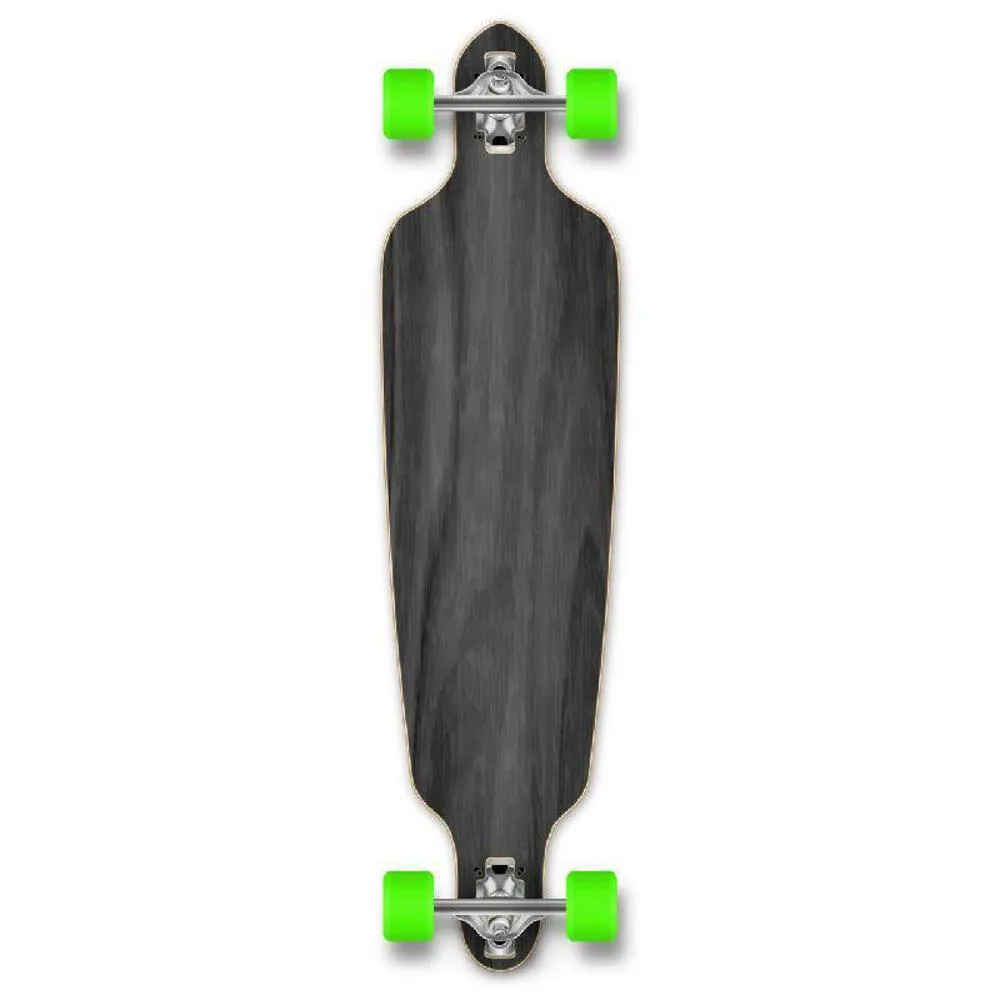 Punked Stained Black 41" Drop Through Blank Longboard