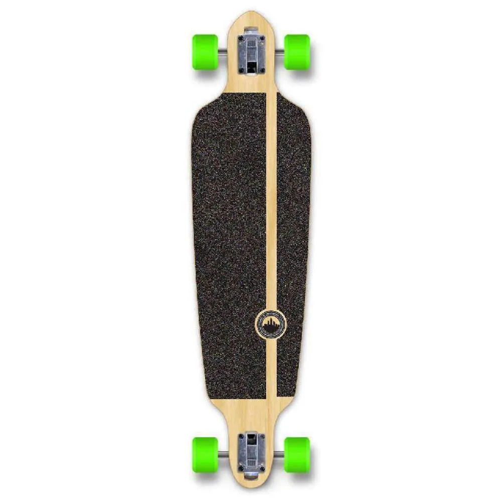 Punked Stained Black 41" Drop Through Blank Longboard