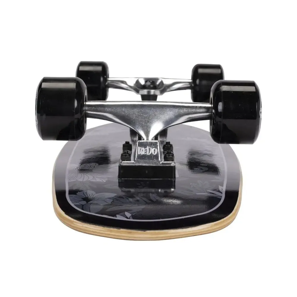 ReDo Skateboard Co. 24" Standard Skateboard - Black Floral