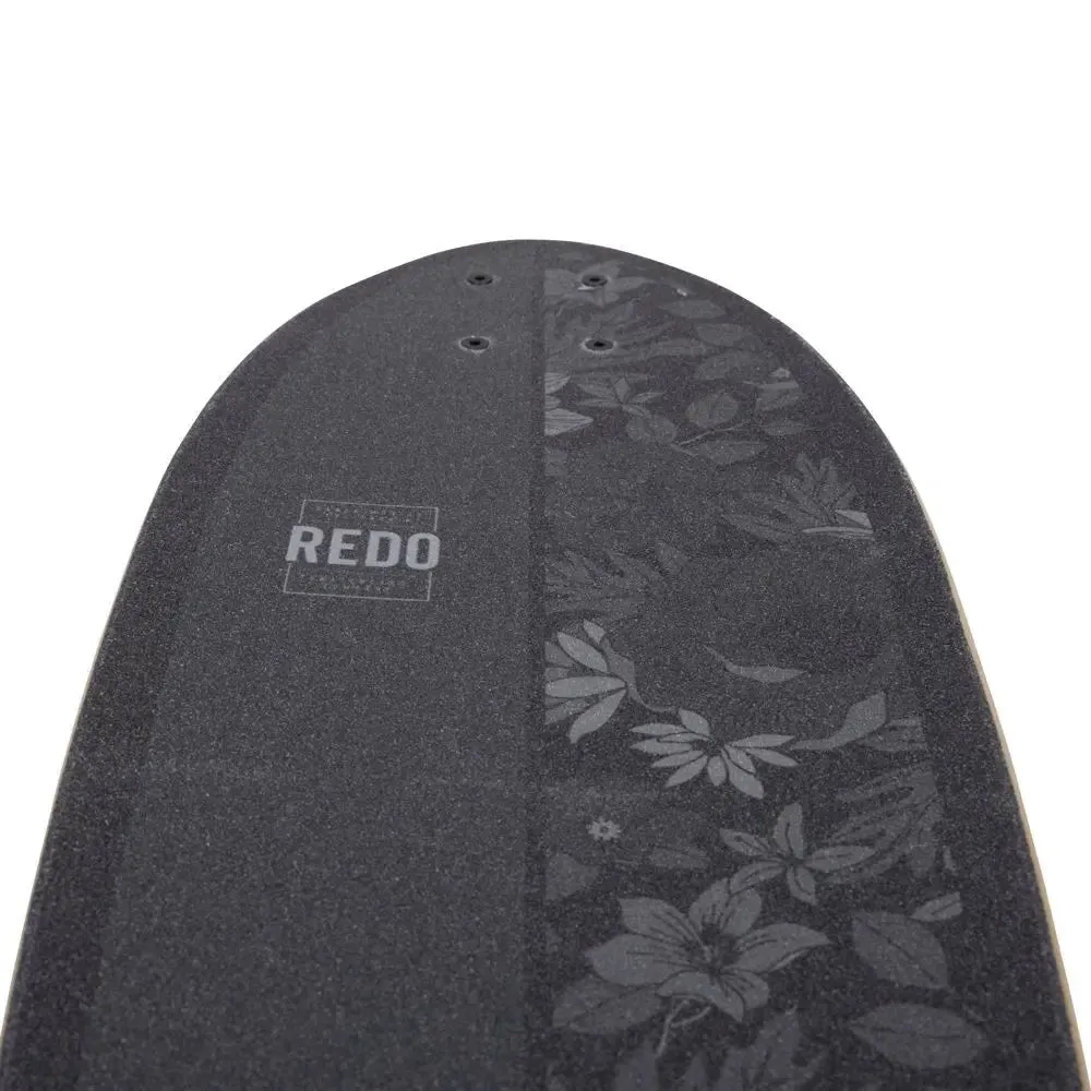 ReDo Skateboard Co. 24" Standard Skateboard - Black Floral