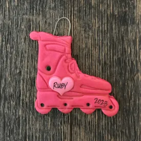 Rollerblading Christmas Ornament