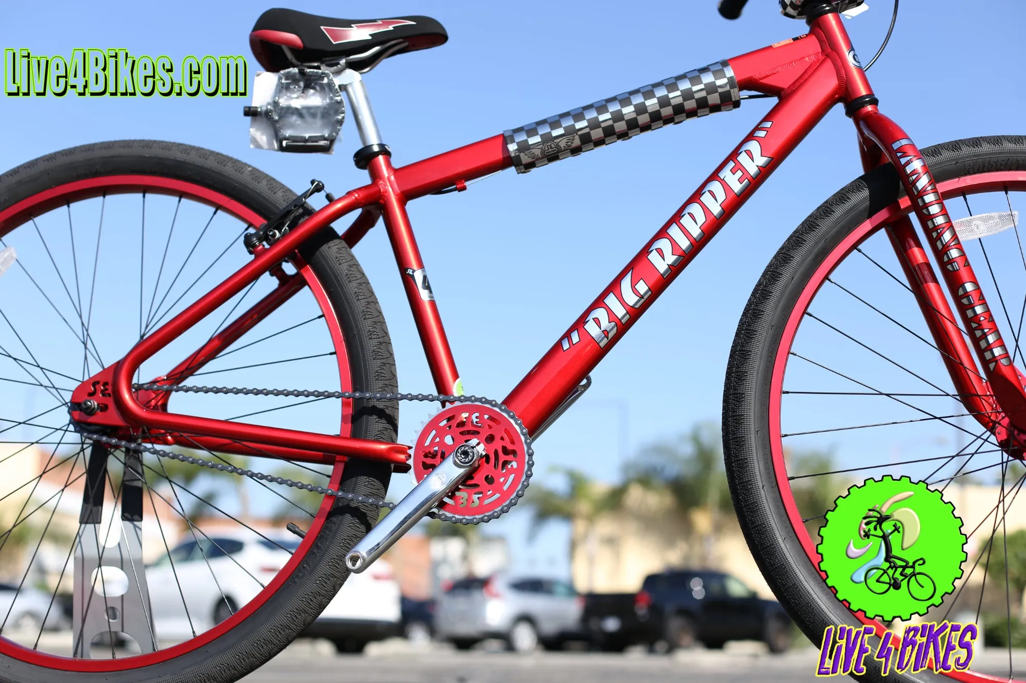 SE Racing BMX Big Ripper 29 Red Ano Bike -Live4bikes