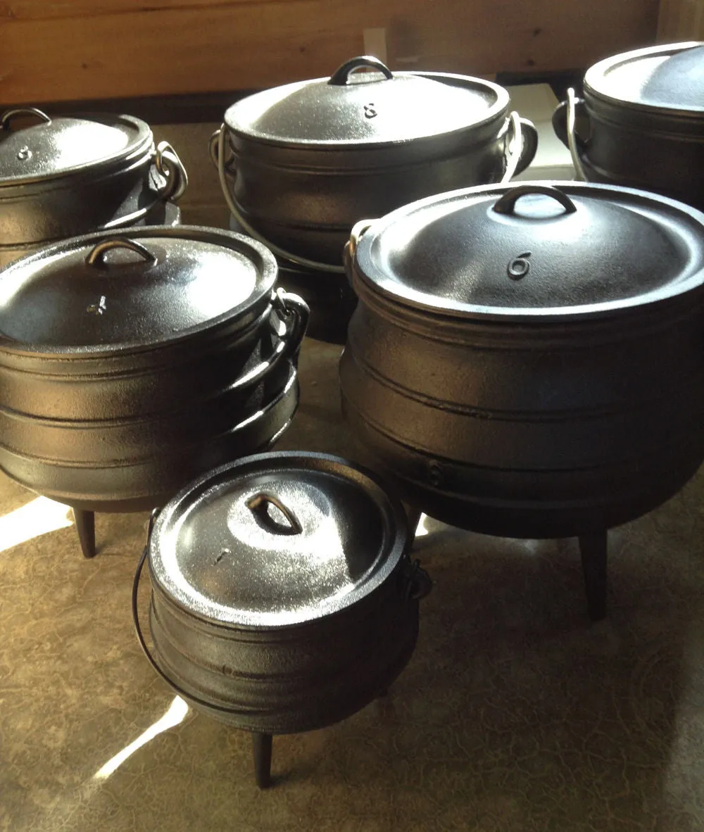 Size 10 Potjie Pot Cauldron Pure Cast Iron