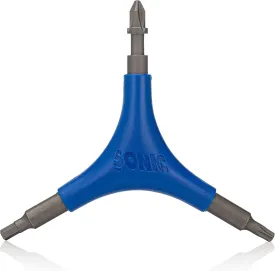 SONIC Pro Tool for Inline Skates, 9 Tools, 4 mm Hex and T25 Torx, Rotate Wheels, Bearing Pusher and Extractor, Designed in USA