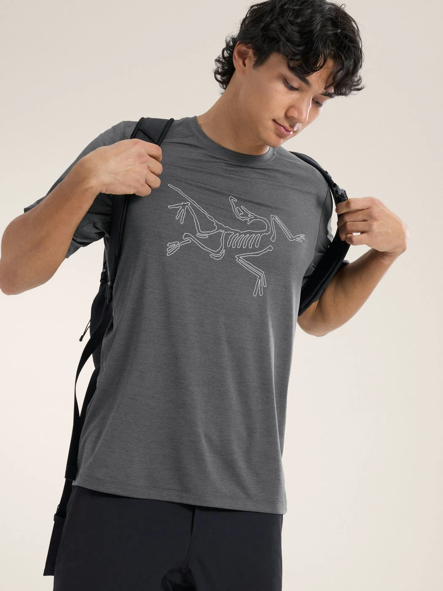 T-shirt Cormac Logo Uomo Black Heather