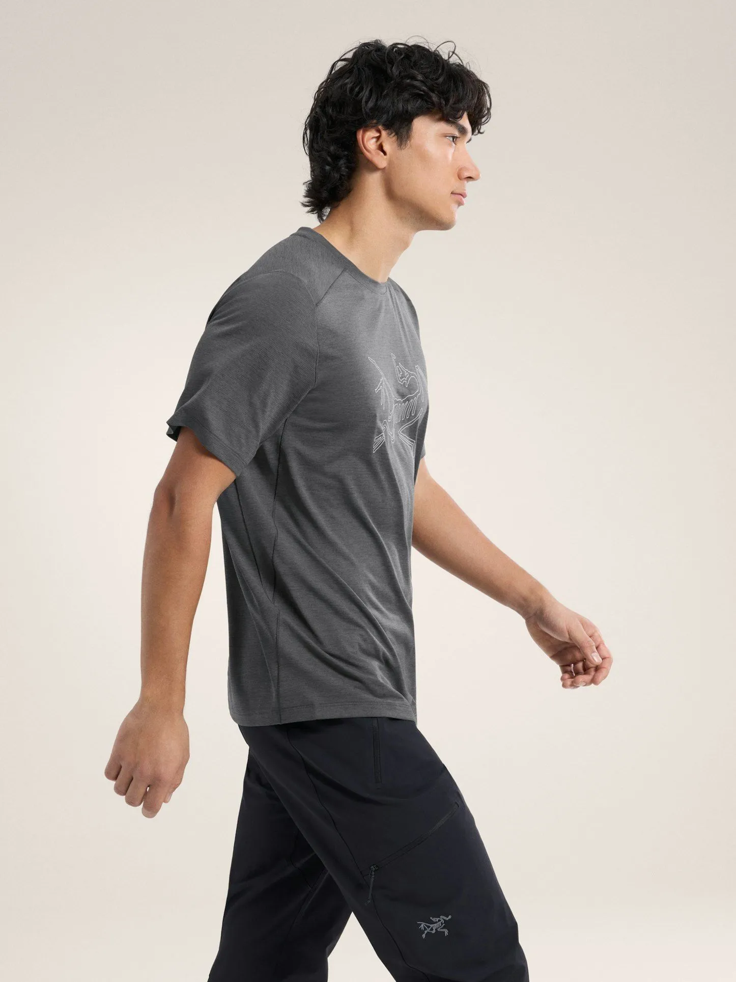 T-shirt Cormac Logo Uomo Black Heather
