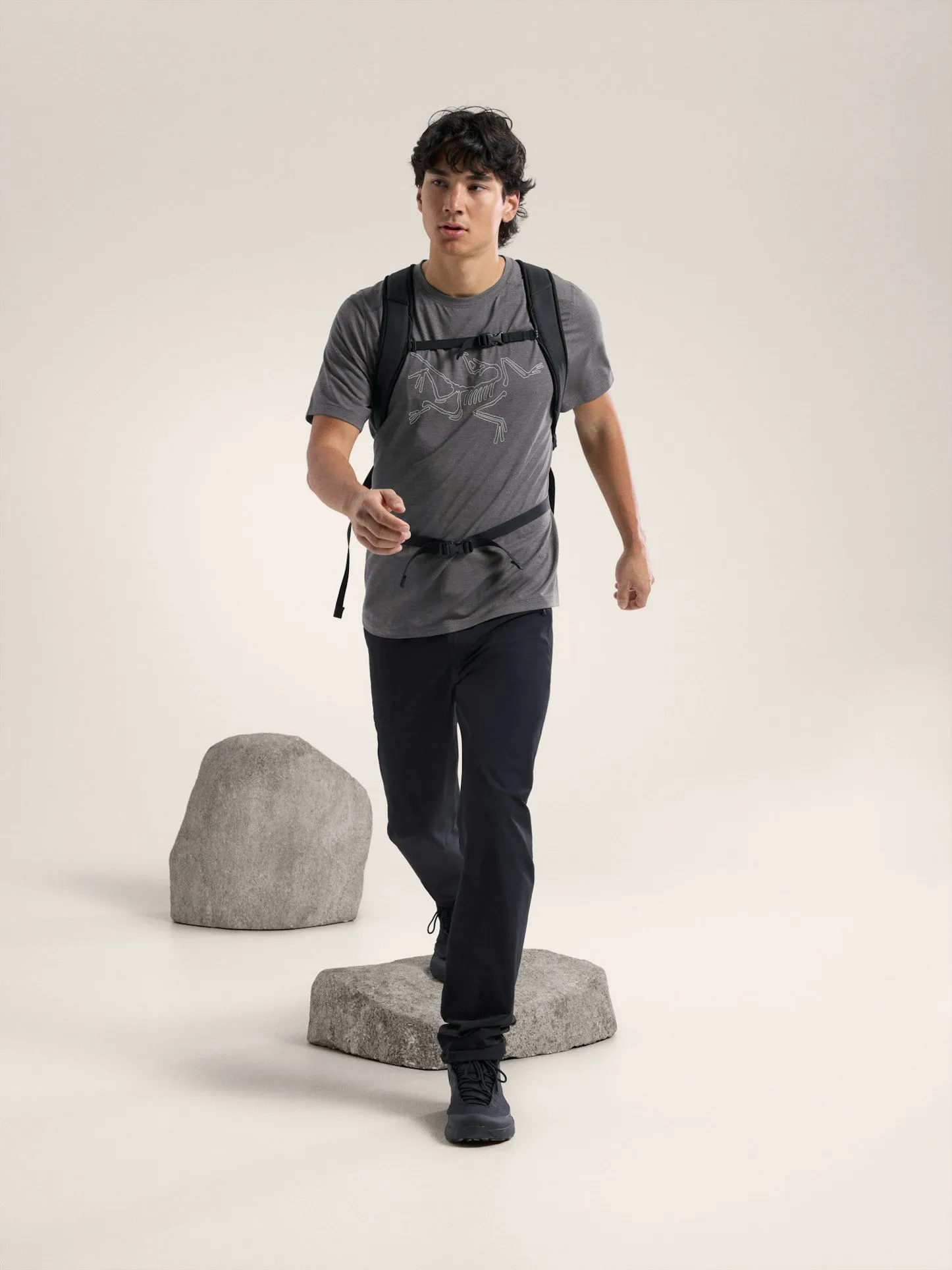 T-shirt Cormac Logo Uomo Black Heather
