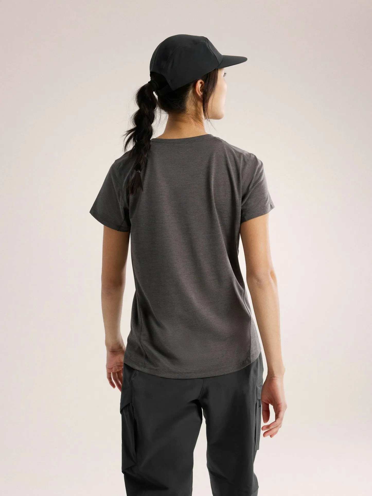 T-shirt Teama Crew Donna Black Heather