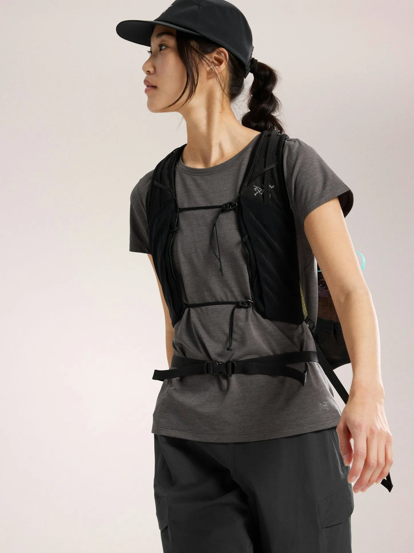 T-shirt Teama Crew Donna Black Heather