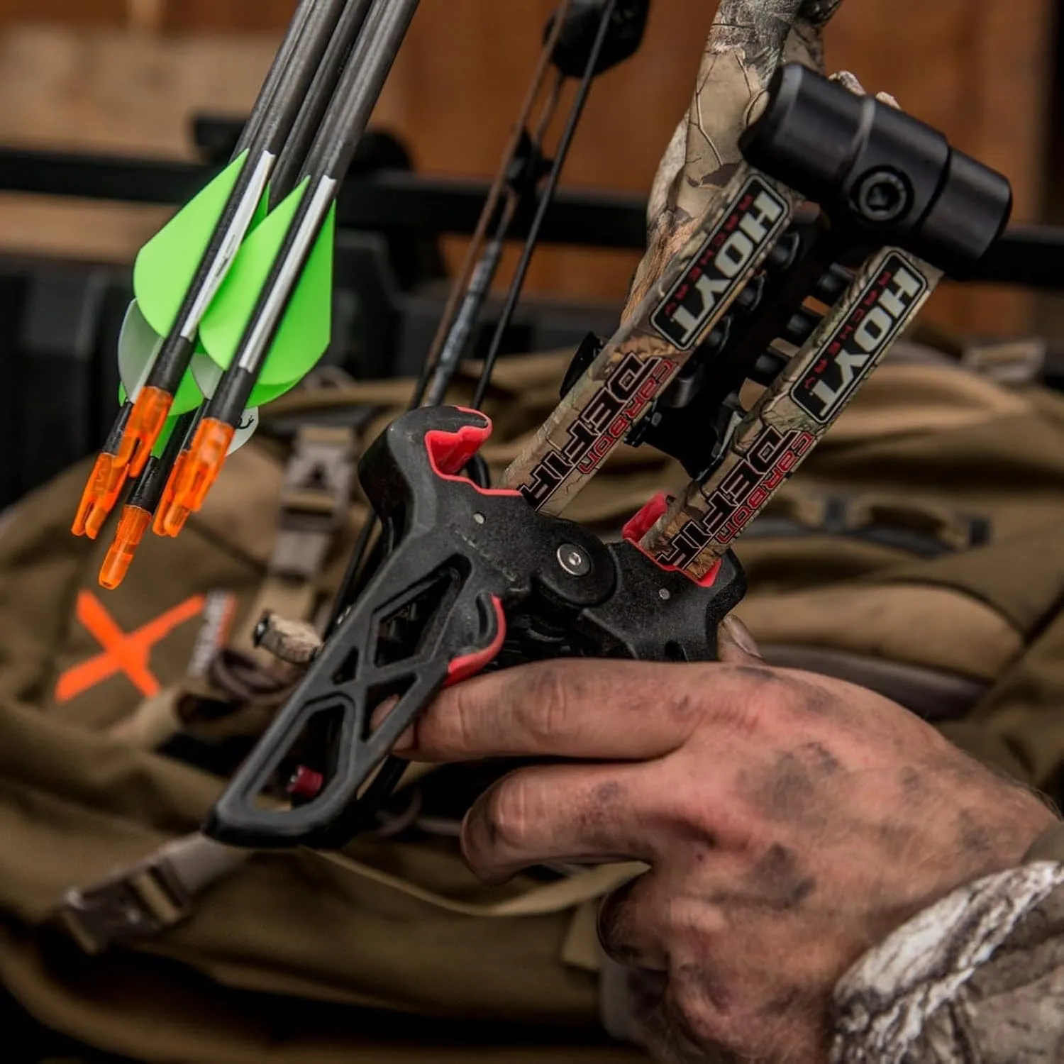 TRUGLO Bow Jack Lightweight Durable Portable Folding Bow Stand for Bowhunting w/Integrated Finger Tabs & Overmolded Rubber Grips