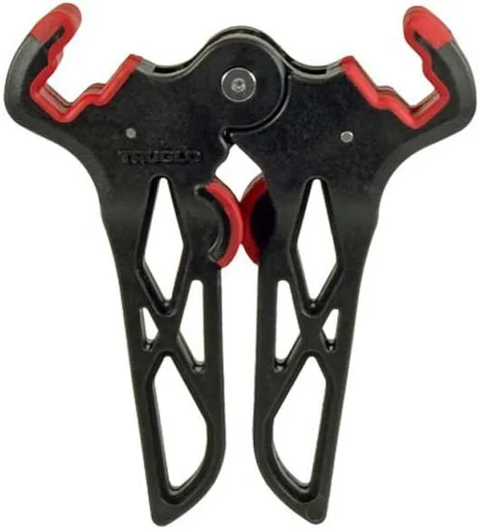 TRUGLO Bow Jack Lightweight Durable Portable Folding Bow Stand for Bowhunting w/Integrated Finger Tabs & Overmolded Rubber Grips