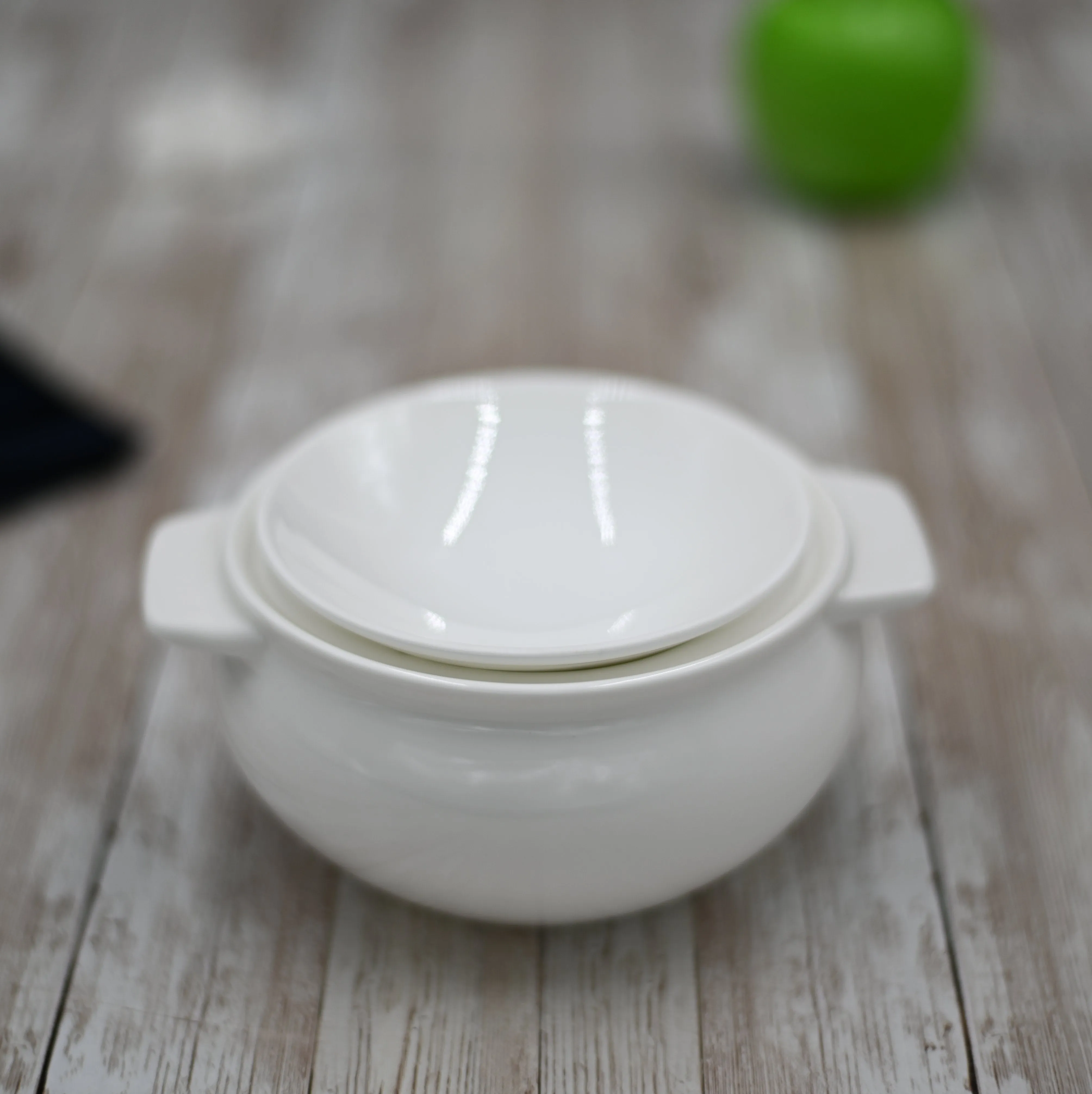 Wilmax Porcelain White Baking Pot 21 Oz | 620 Ml